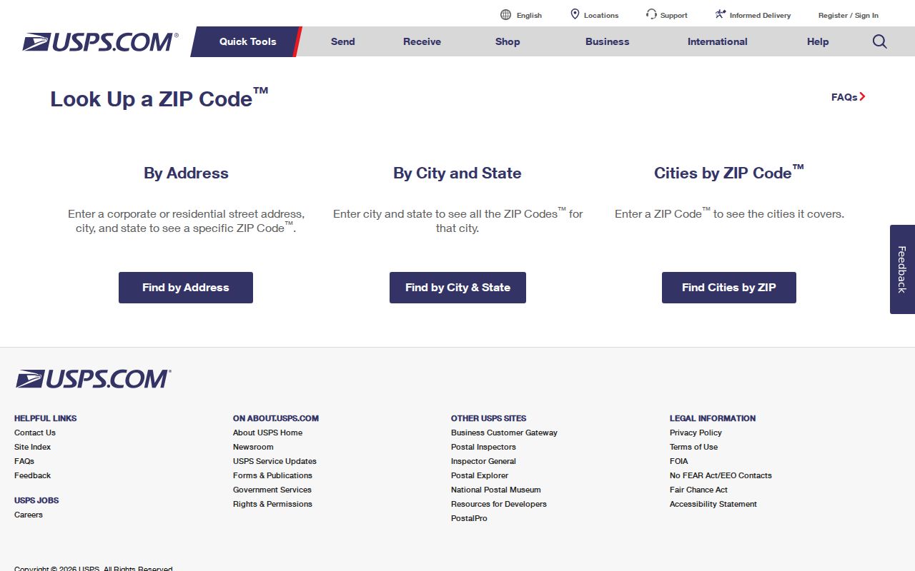 USPS address lookup for the Everett ZIP code directory